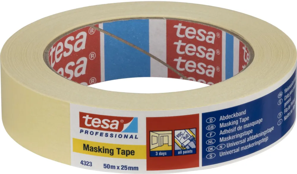 Tesa Paper Masking Tape 50mx25mm Standard beige 04323