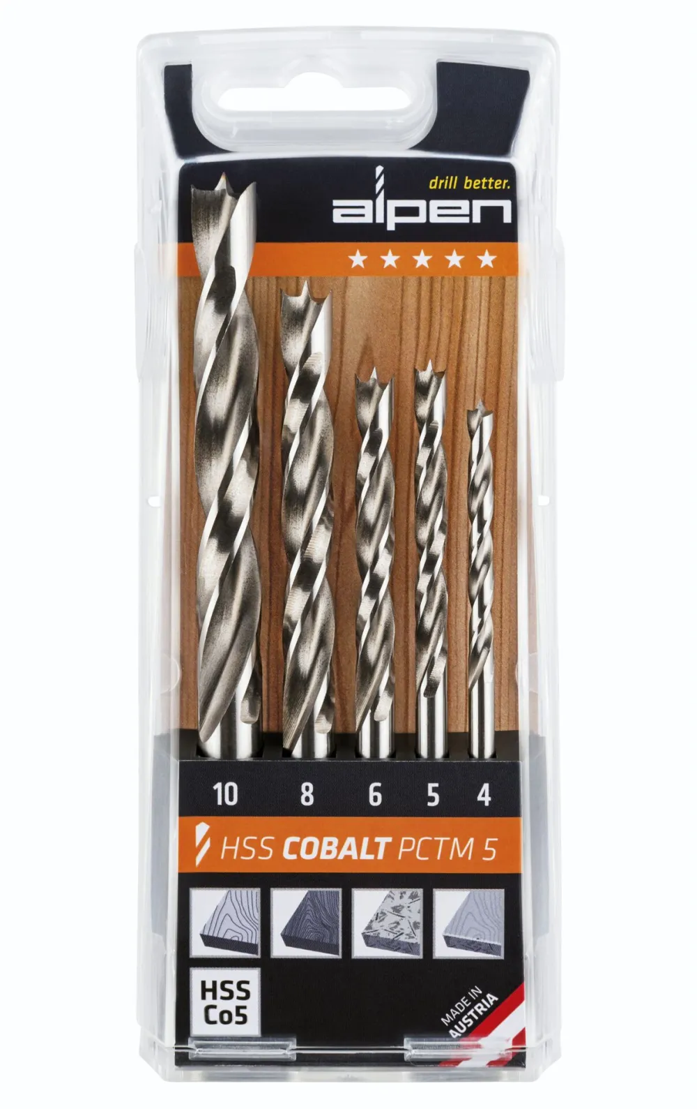 Alpen HSS-Cobalt PCTM 5-pcs