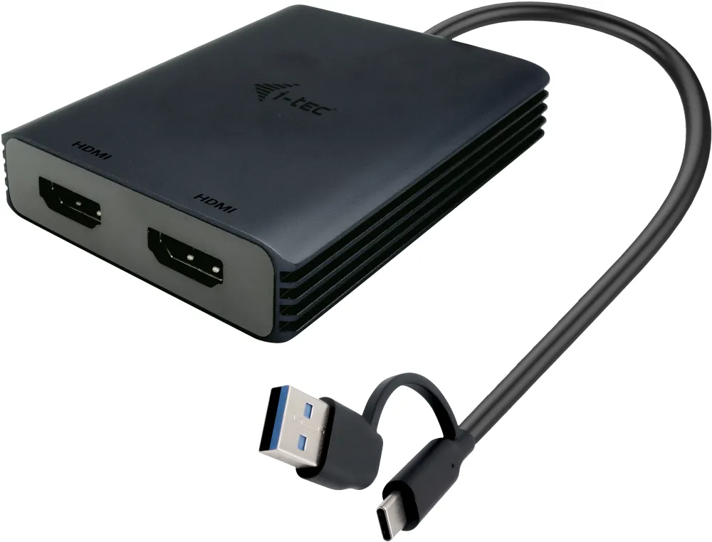 Adapter USB-A/USB-C Dual 4K/60 Hz HDMI Video