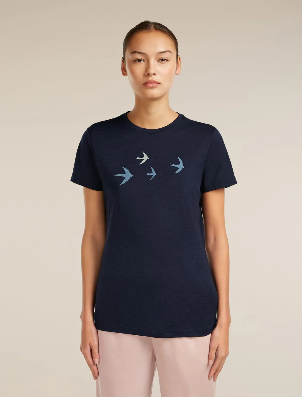 Icebreaker - tricou - 150 Tech Lite SS Tee Bird Transit W - Midnight Navy - L