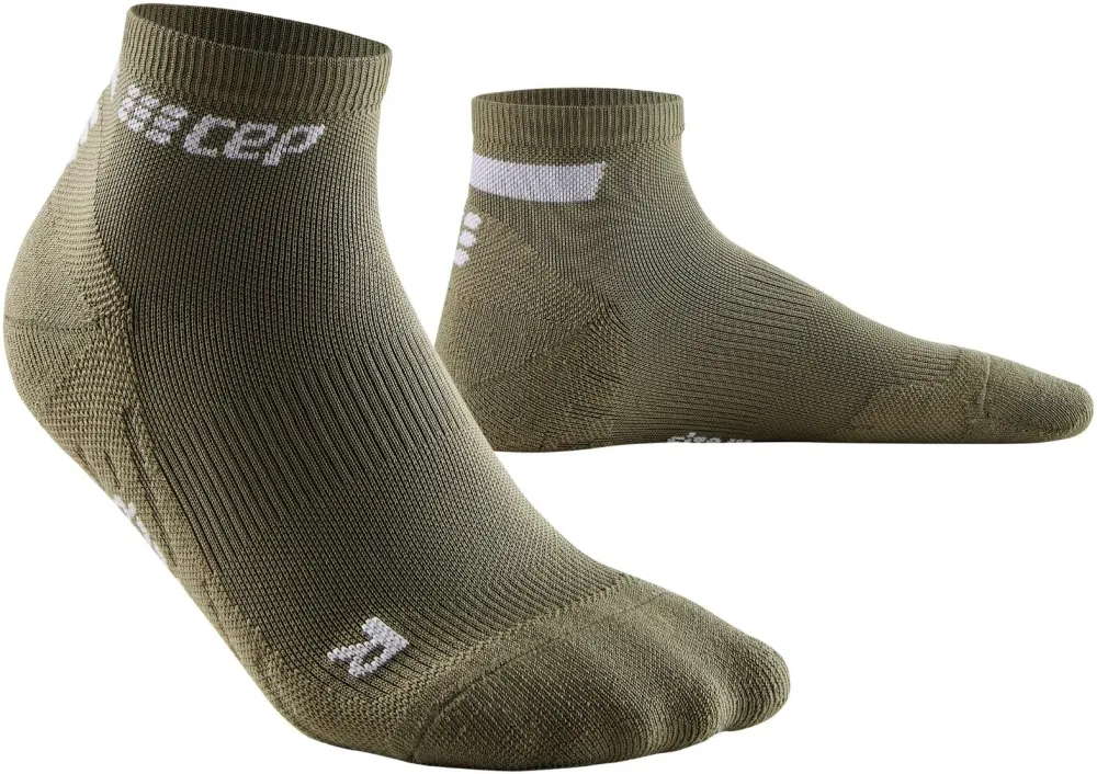 CEP - sosete compresie peste glezna - the run socks low cut v4 - olive - II