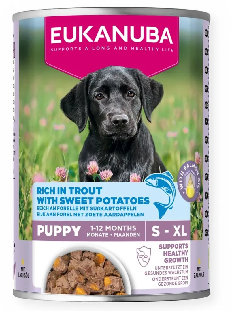 EUKANUBA Life Care Puppy Rich in trout and sweet potatoes - wet dog food - 400g
