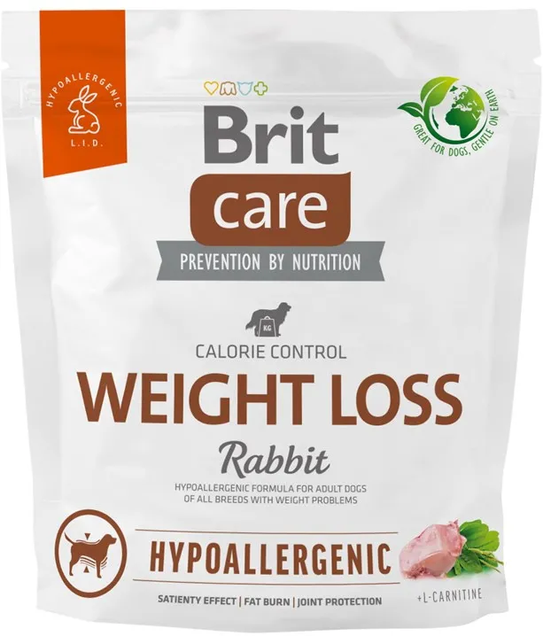 BRIT Care Hypoallergenic Adult Weight Loss Rabbit - dry dog food - 1 kg