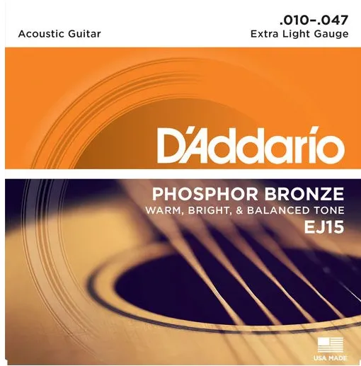 D'Addario EJ15 - acoustic guitar strings (10-47)