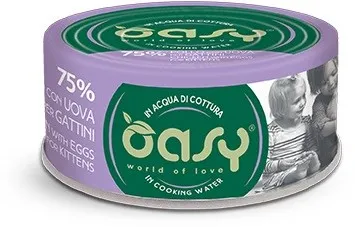 OASY More Love Kitten Chicken with eggs - wet cat food - 70g