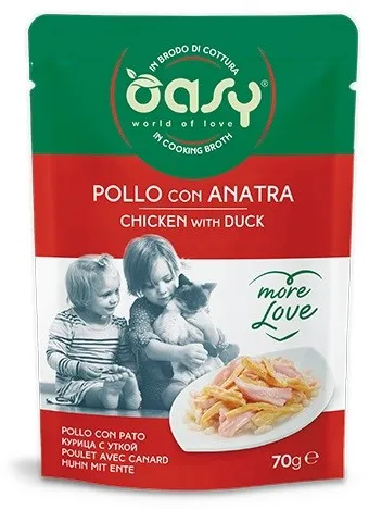 OASY More Love Chicken with duck - wet cat food - 70g