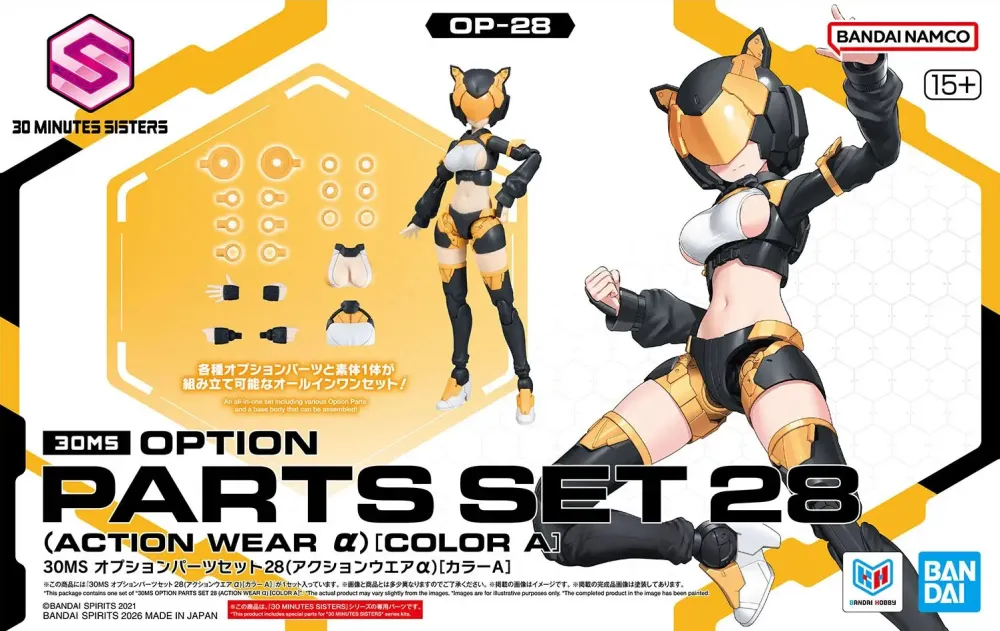 30MS OPTION PARTS SET 28 (ACTION WEAR ALFA) [COLOR A]