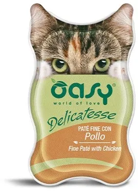 OASY Delicatesse Fine paté with Chicken - wet cat food - 85g