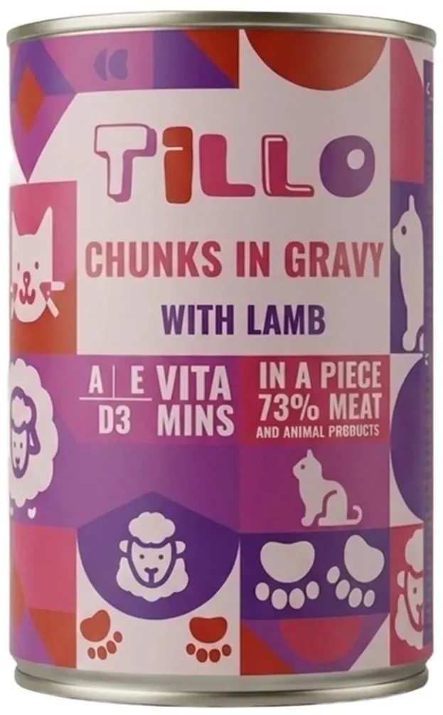 TILLO Chunks in gravy Lamb - wet cat food - 415g