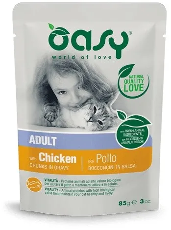 OASY Chunks in gravy Chicken - wet cat food - 85g