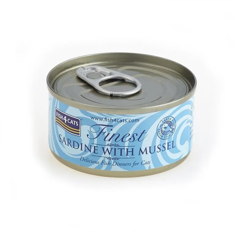 FISH4CATS Sardine with mussel - wet cat food - 70g