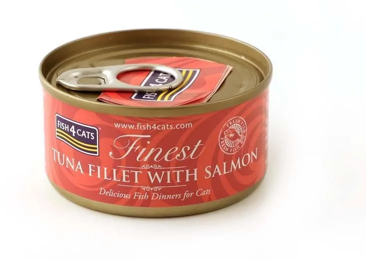 FISH4CATS  Tuna fillet with salmon - wet cat food - 70g