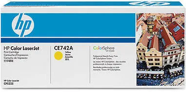 Toner imprimanta HP CE742A Yellow