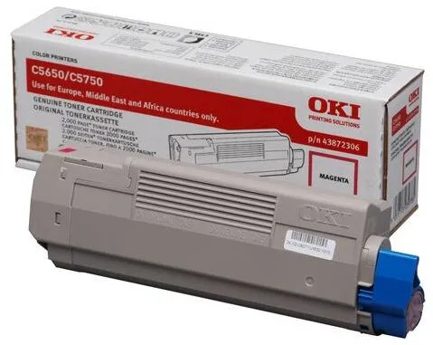 Toner imprimanta OKI MAGENTA 43872306 2K ORIGINAL OKI C5650N