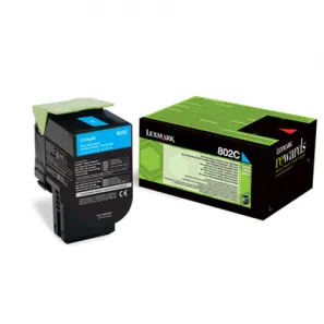 Toner imprimanta Lexmark CYAN RETURN NR.802C 80C20C0 1K ORIGINAL CX310N