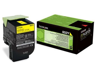 Toner imprimanta Lexmark 80C20Y0 Yellow