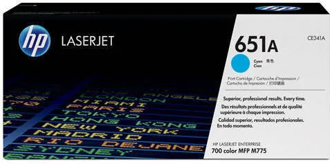 Toner imprimanta HP 651A Cyan