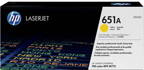 Toner imprimanta HP 651A Yellow