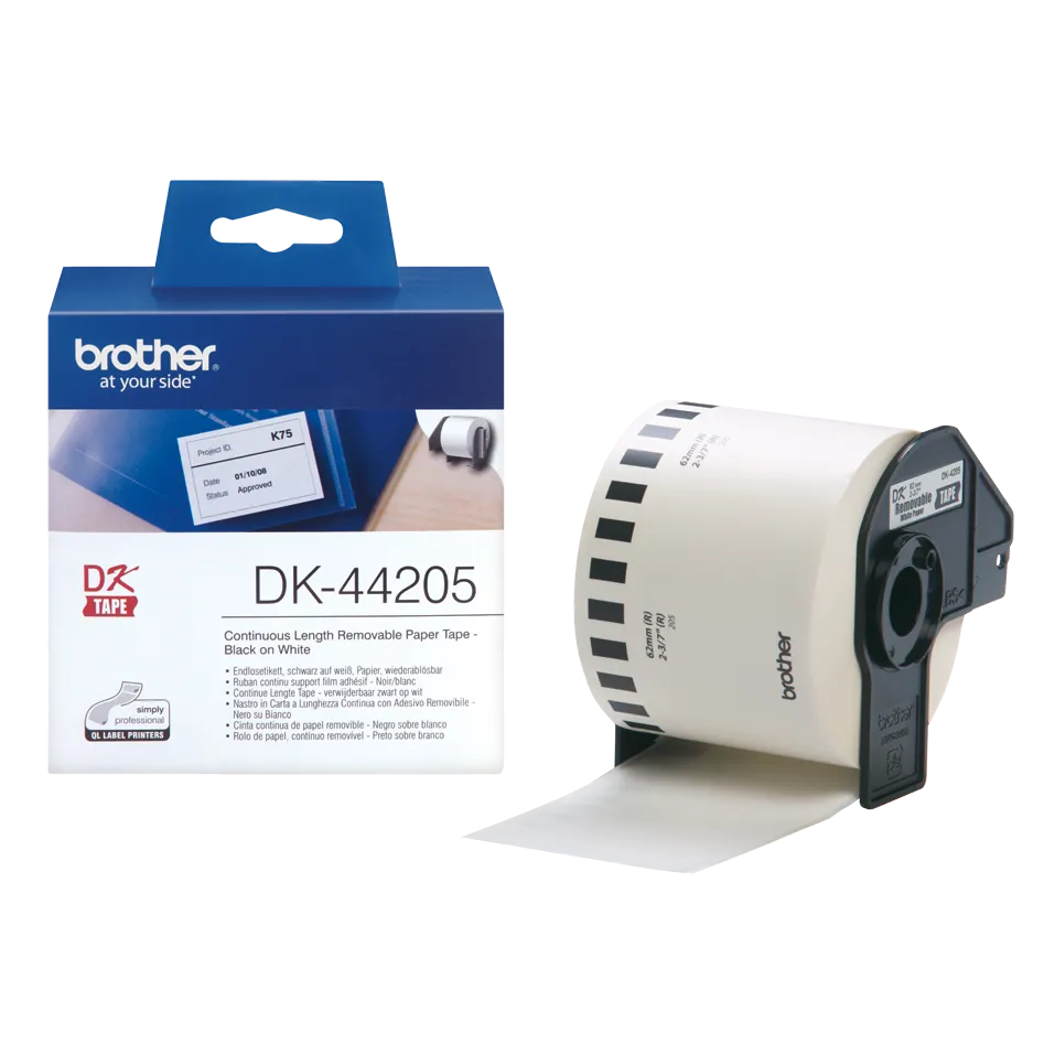 Consumabil Termic Brother Consumabil DK 44205 Removable White Paper Tape