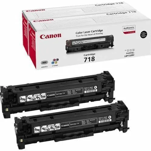 Toner imprimanta Canon CRG-718 2 buc original