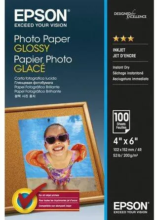 Hartie Foto Epson Photo Glossy 10x15 cm (4x6 inch) 100 coli