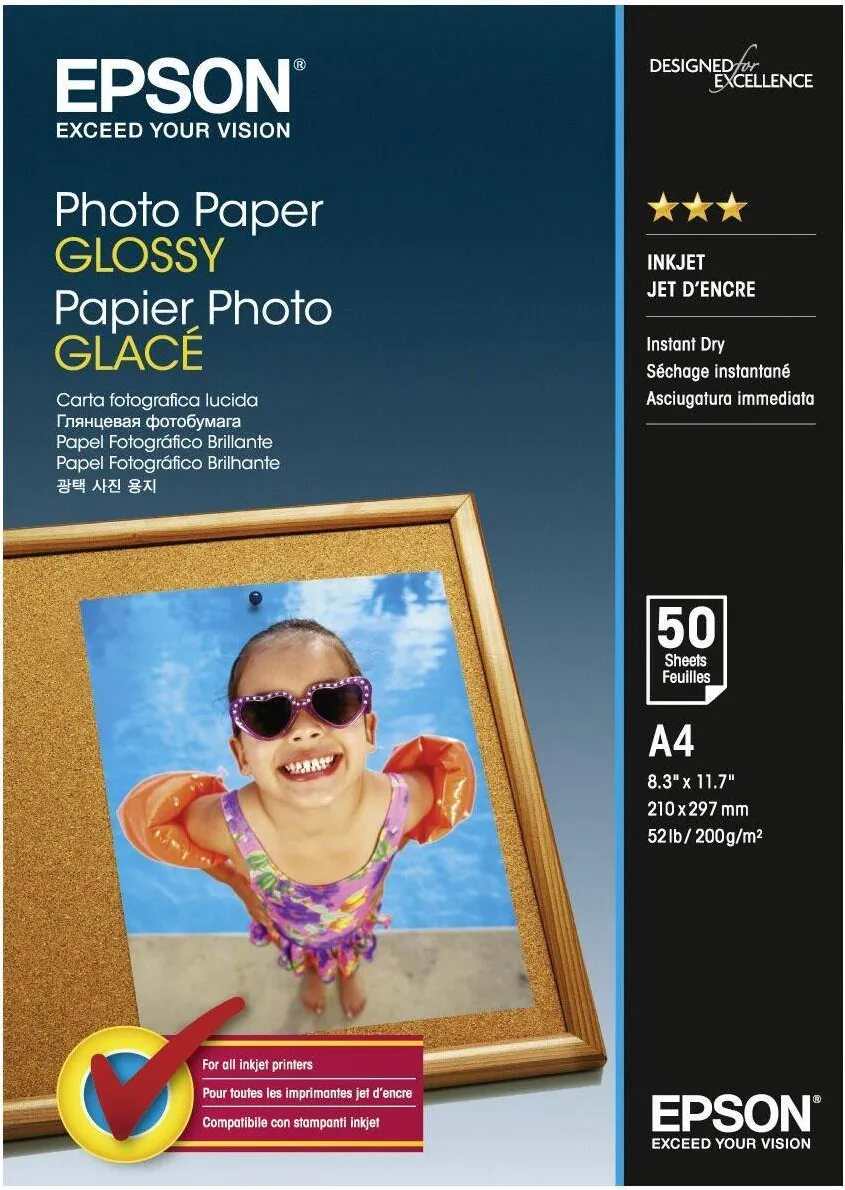 Hartie Foto Epson S042539 A4 GLOSSY PHOTO PAPER