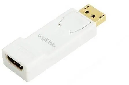 Adaptor Logilink 1x DisplayPort Male - 1x HDMI Female, alb