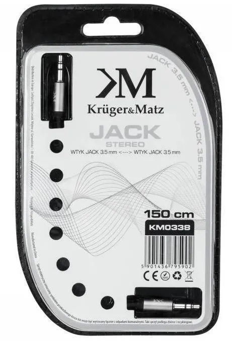 Kruger&Matz CABLU STEREO 3.5 TATA - TATA 1.5M BLISTER