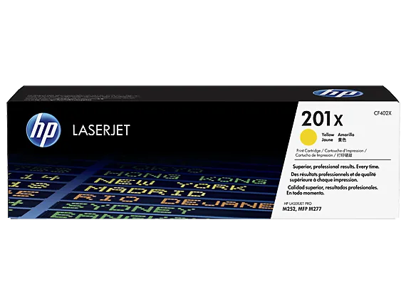 Toner imprimanta HP 201X Yellow