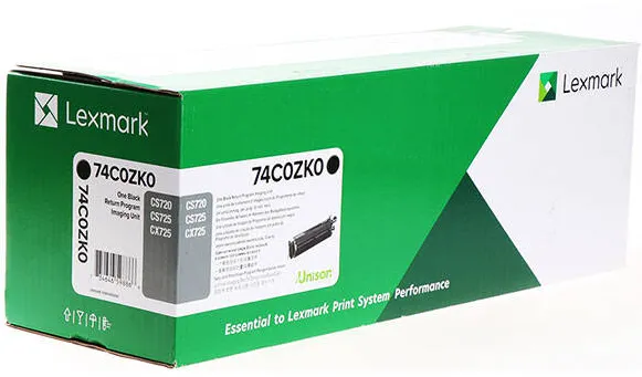 Drum Lexmark Unitate de imagine return negru, cod 74C0ZK0, compatibil cu CS720, CS725, CX725, capacitate 150 k pag