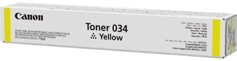 Toner imprimanta Canon YELLOW 034Y 7,3K ORIGINAL CANON IR C1225
