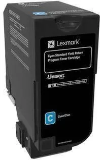 Toner imprimanta Lexmark Cyan Standard Yield Return Programme Cartridge, cod 74C2SC0, compatibil cu CS720, CS725, CX725, capacitate 7 k pag