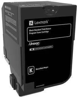 Toner imprimanta Lexmark Black Standard Yield Return Programme Cartridge, cod 74C2SK0, compatibil cu CS720, CS725, CX725, capacitate 7 k pag