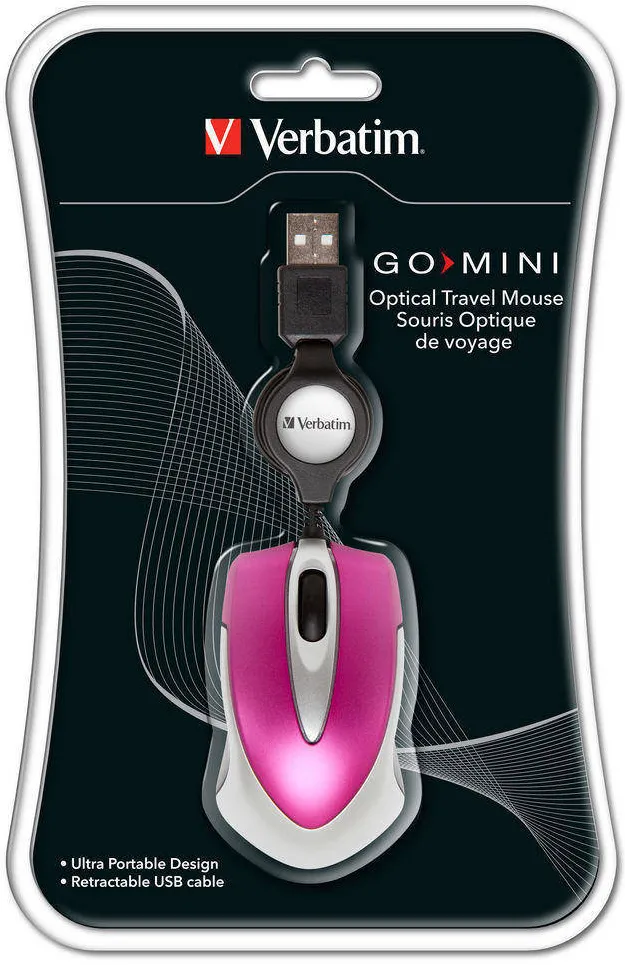 Mouse VERBATIM OPTICAL MINI PINK