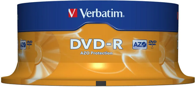 VERBATIM DVD-R 16X 25PK spindel 4.7GB