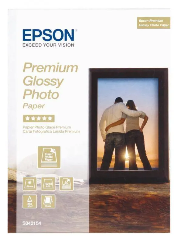 Hartie Foto Epson Premium Glossy Photo 13x18 cm (5x7 inch) 30 coli