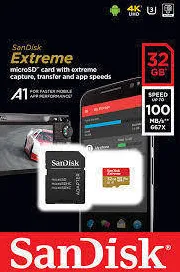 Card de Memorie SanDisk Micro SDHC Extreme 32GB UHS-I U3 V30 Class 10 90 MB/s + Adaptor SD Mobile