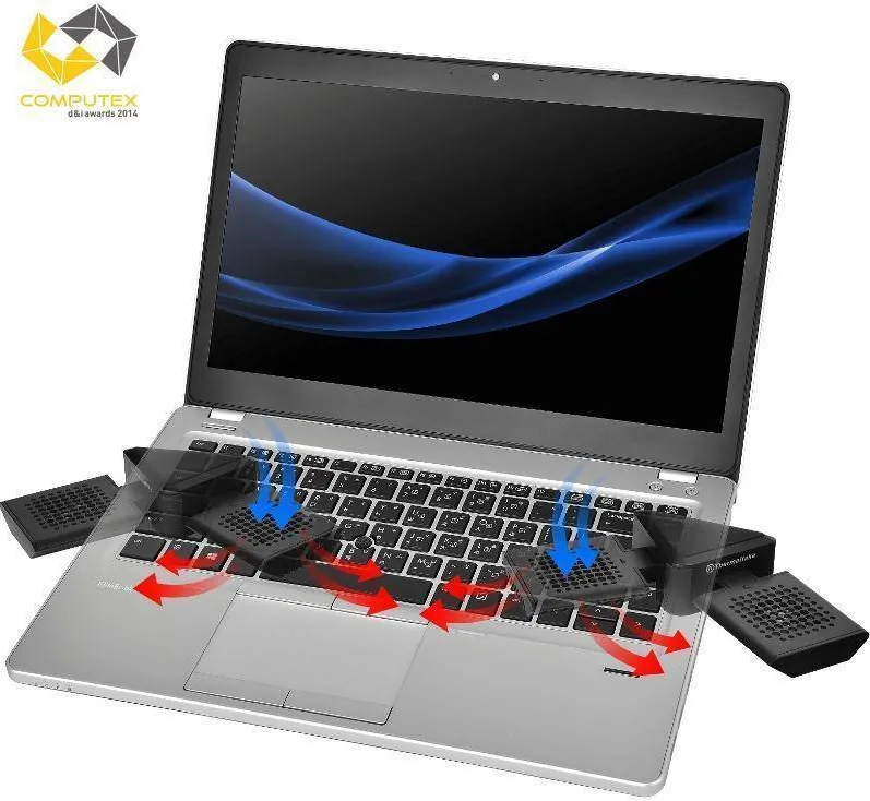 Coolpad Laptop Thermaltake Satellite, All in One, Cooler n Speaker