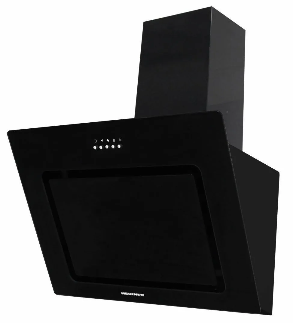 HEINNER Hota decorativa DCH-650RGBK, Putere absorbtie 595 m3/h, 1 motor, 60 cm, Sticla neagra