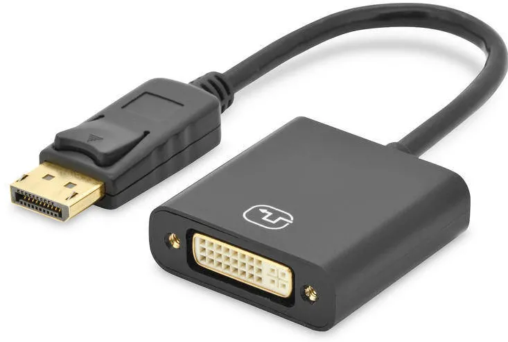 Adaptor Assmann 1x DisplayPort Male - 1x DVI-I Female, negru