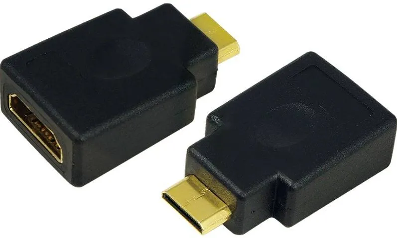 Adaptor Logilink 1x HDMI Female - 1x miniHDMI Male, negru