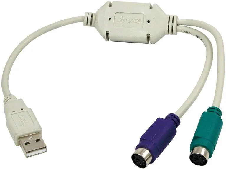 Adaptor Logilink 1x USB 1.1 Male - 2x PS/2 Female