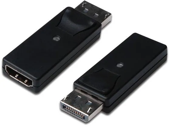 Adaptor Assmann 1x DisplayPort 1.1a Male - 1x HDMI Female, negru