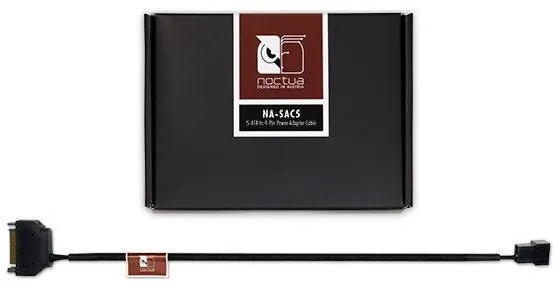 Adaptor Noctua NA-SAC5 SATA Male - 4-pin Female, 0.3m