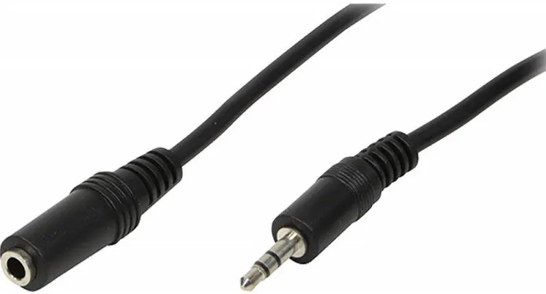 Logilink Jack 3.5 mm Male - Jack 3.5 mm Female, 3m, negru