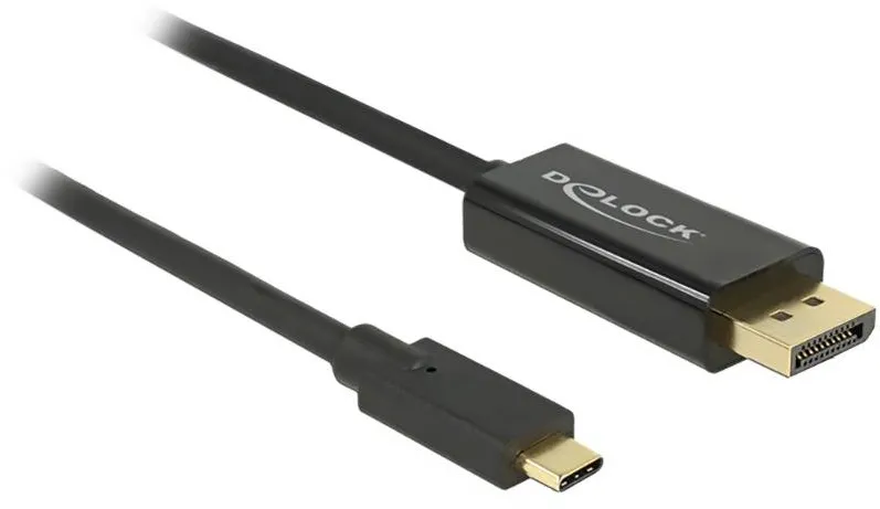 DELOCK USB Male tip C - DisplayPort Male, 1m, negru, 4K 60Hz