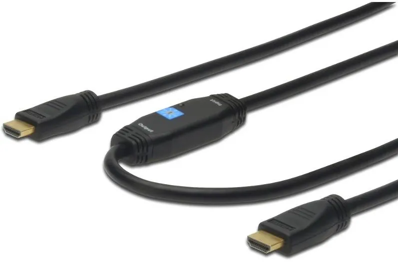Assmann HDMI Male - HDMI Male, v1.4, 10m, Ethernet, amplificare, negru