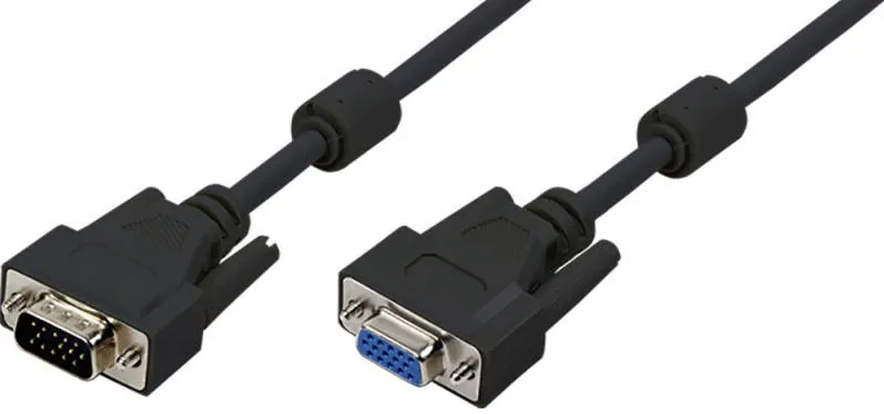Logilink VGA Male - VGA Female, 5m, negru