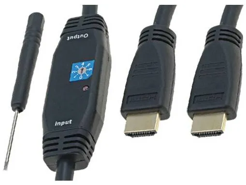 Assmann HDMI Male - HDMI Male, v1.3, amplificare, 20m, negru