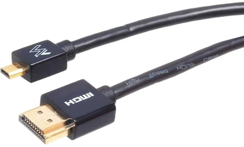 MACLEAN HDMI Male - microHDMI Male, v1.4, 2m, Ethernet, negru